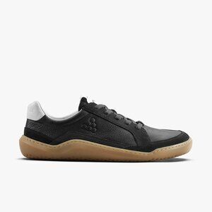 Vivobarefoot Womens Gobi II Premium Leather Sneaker in Obsidian